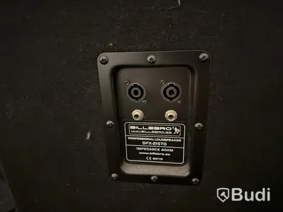 2 PA Speakers Billebro DFX-215TD