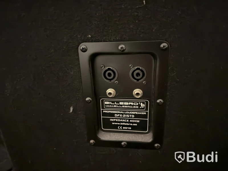 2 PA Speakers Billebro DFX-215TD