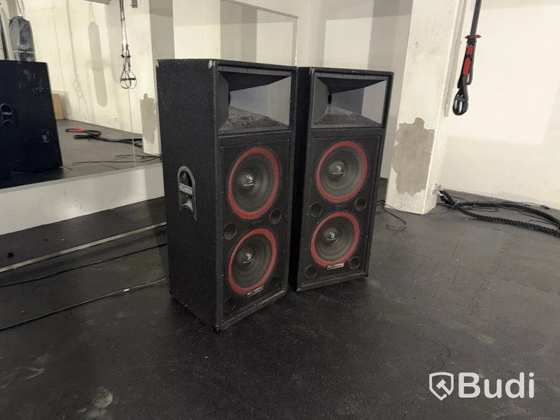 2 PA Speakers Billebro DFX-215TD