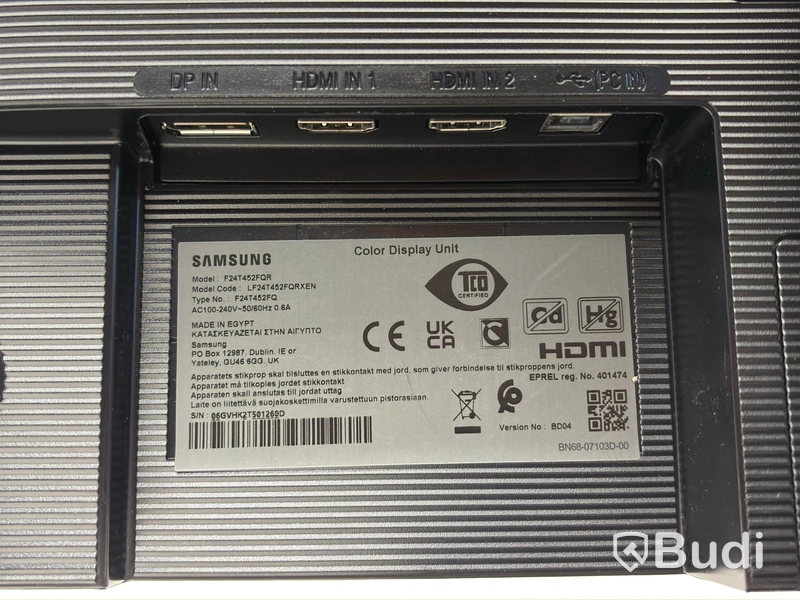 Samsung F24T452FQR monitor, 24 inches