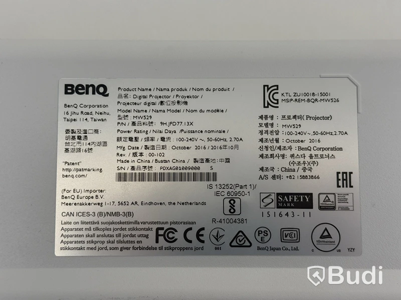 BenQ MW529 Projector