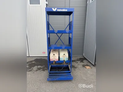 Dunkställ Valvoline, två dunkar med tappkranar