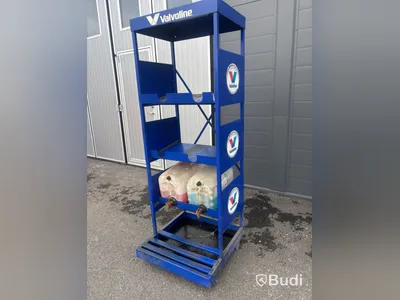 Dunkställ Valvoline, två dunkar med tappkranar