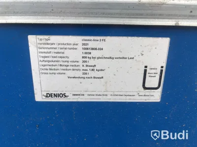 Uppsamlingskar Denios classic-line 2 FE, 205 l