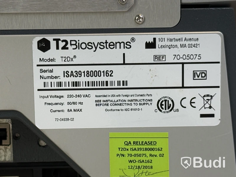 Medicinskt diagnostikinstrument för blod - T2 Biosystems T2Dx