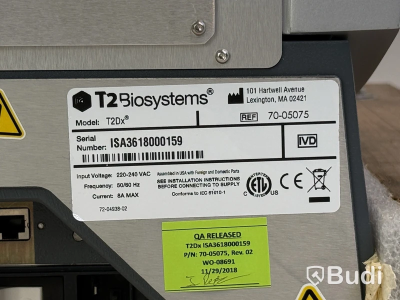 Medicinskt diagnostikinstrument för blod - T2 Biosystems, T2Dx