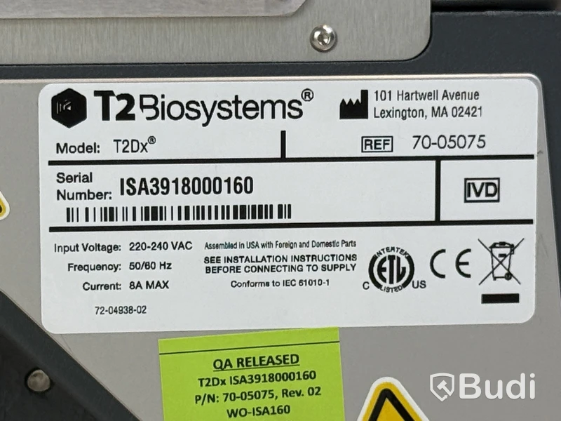 Medicinskt diagnostikinstrument för blod - T2 Biosystems T2Dx