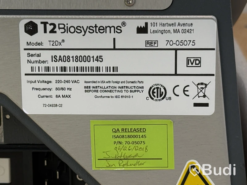 Medicinskt diagnostikinstrument för blod - T2 Biosystems T2Dx