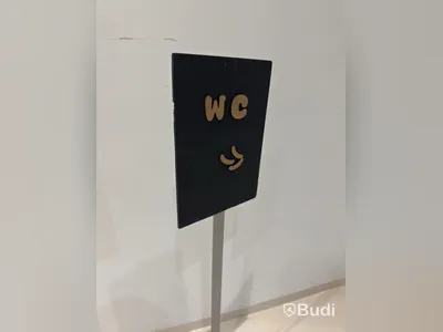 Freestanding WC signs, 2 pcs