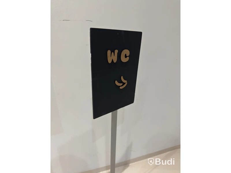 Freestanding WC signs, 2 pcs