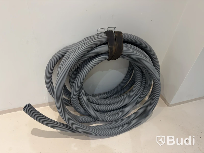 Korrugerad flexslang, grå, cirka 50 mm diameter