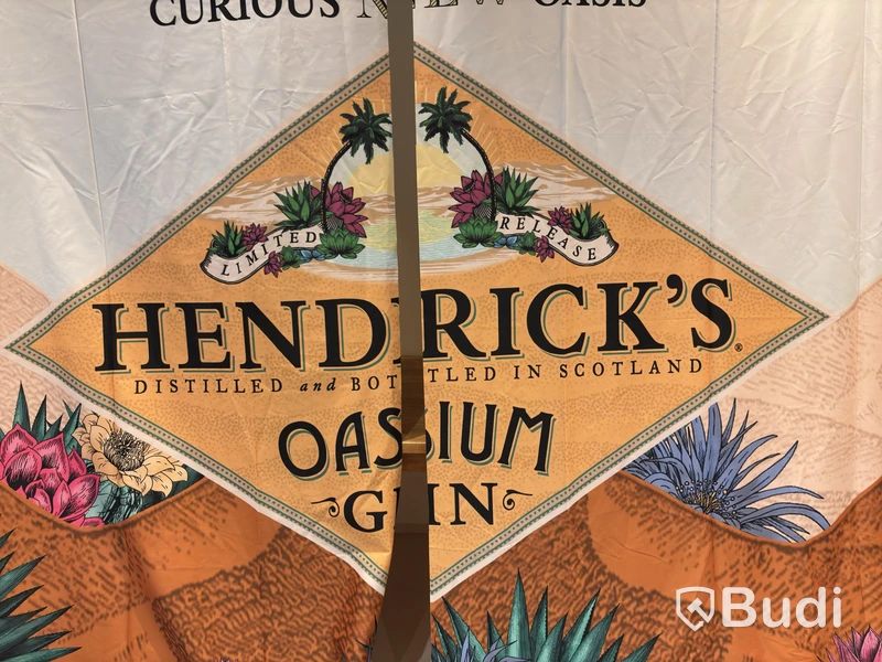 Hendrick’s Gin advertising banners, two designs