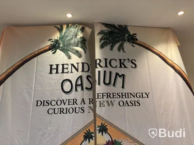 Hendrick’s Gin advertising banners, two designs