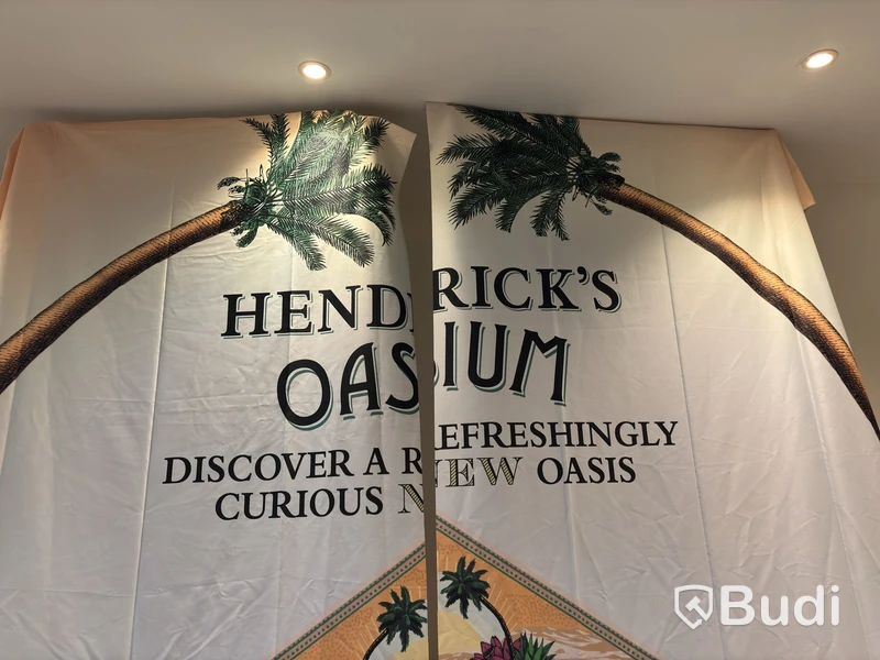 Hendrick’s Gin advertising banners, two designs