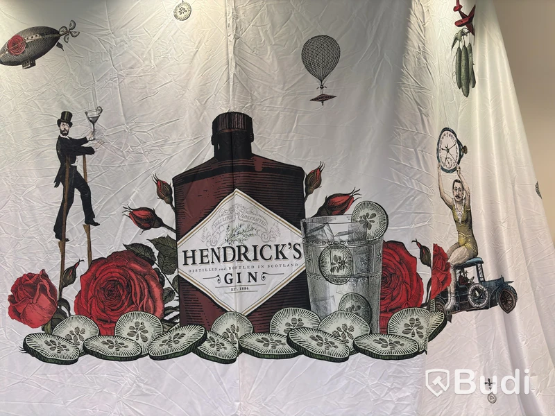 Hendrick’s Gin advertising banners, two designs