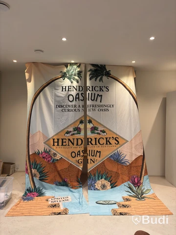 Reklambanderoller Hendrick’s Gin, två motiv