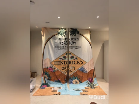 Hendrick’s Gin advertising banners, two designs