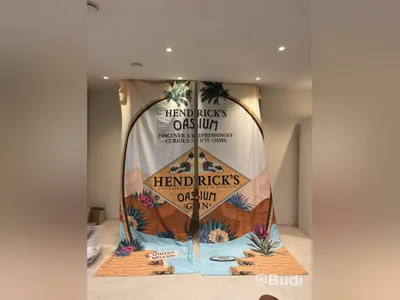 Hendrick’s Gin advertising banners, two designs