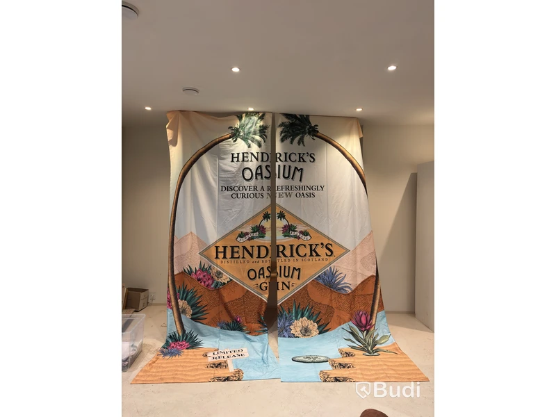 Hendrick’s Gin advertising banners, two designs