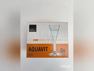 Parti med Snaps glas Royal leerdam, Aquavit Specials 5 cl, 72 st.