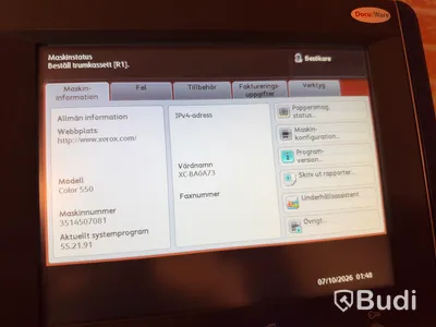 Produktionsskrivare Xerox Colour 550 inkl. RIP
