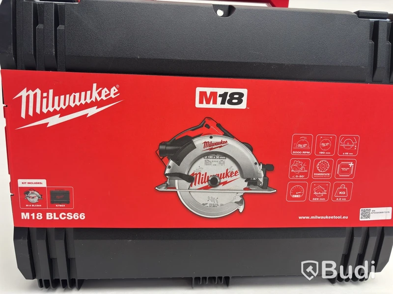 Cirkelsåg Milwaukee M18 BLCS66, 190 mm klinga