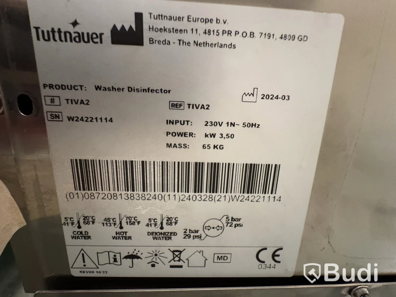 Instrumentdiskdesinfektor Tuttnauer TIVA2