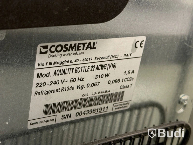 Vattenkylare Cosmetal Aquality Bottle 22