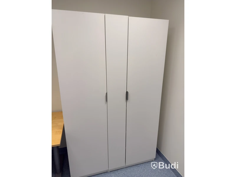 Garderob IKEA FÖRSAND, vit, ca 125 cm