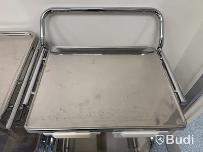 Rullbord i rostfritt stål, 2 st