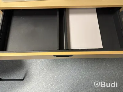 Kinnarps document storage cabinet with two printers