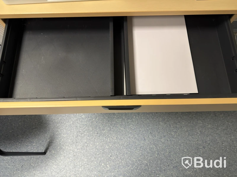 Kinnarps document storage cabinet with two printers