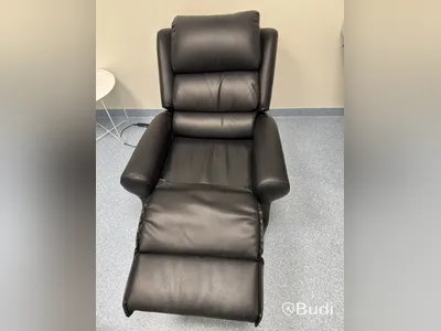 Electric reclining armchair, black