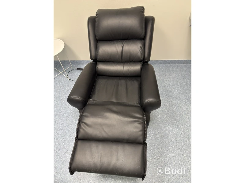 Electric reclining armchair, black