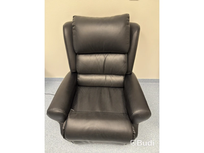Electric reclining armchair, black