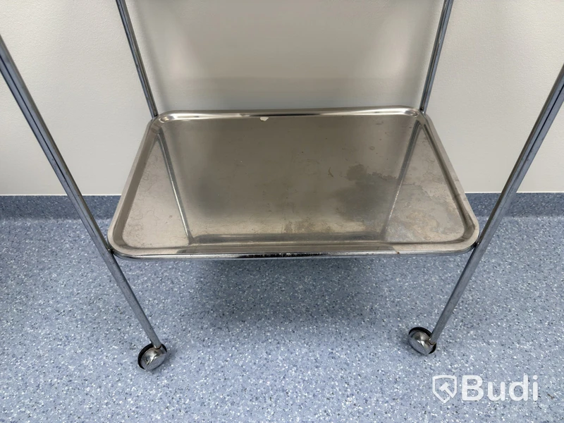 Metal trolley with two shelves