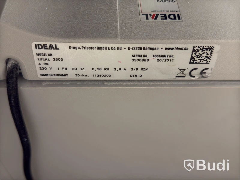 Dokumentförstörare Ideal 2503, 4 mm