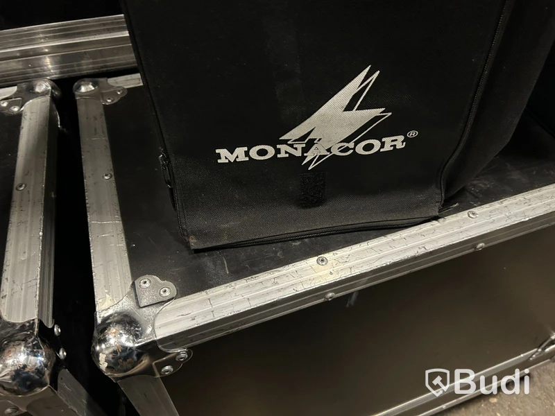 Portabelt ljudsystem Monacor TXA-620CD, med extra högtalare
