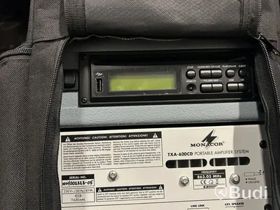 Portabelt ljudsystem Monacor TXA-620CD, med extra högtalare