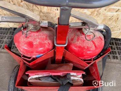 Pulversläckare Kvalité EN3, 2 x 6 kg på vagn