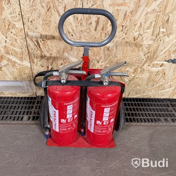 Pulversläckare Kvalité EN3, 2 x 6 kg på vagn