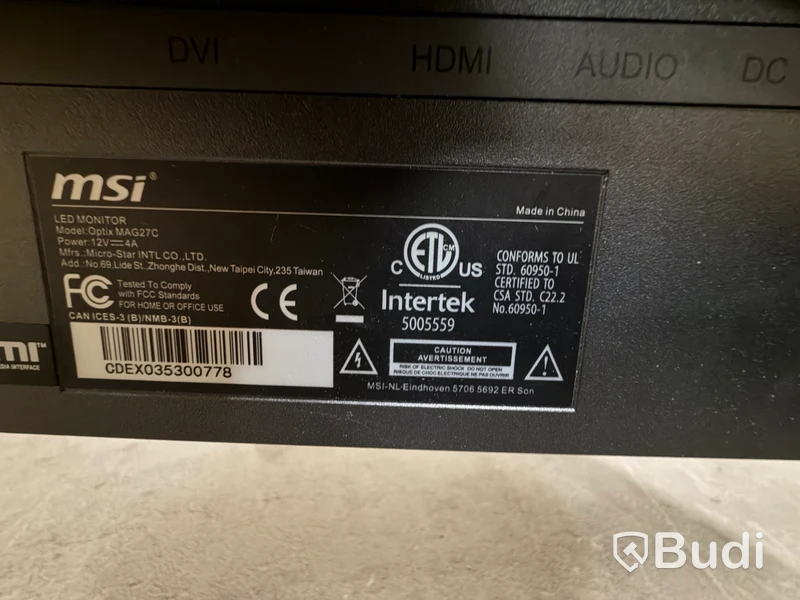Bildskärmar MSI och Samsung samt HP-skrivare