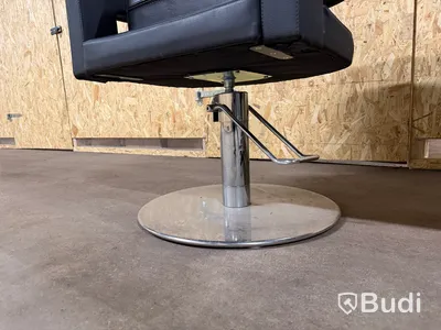 Frisörstolar, 5 st, svart klädsel