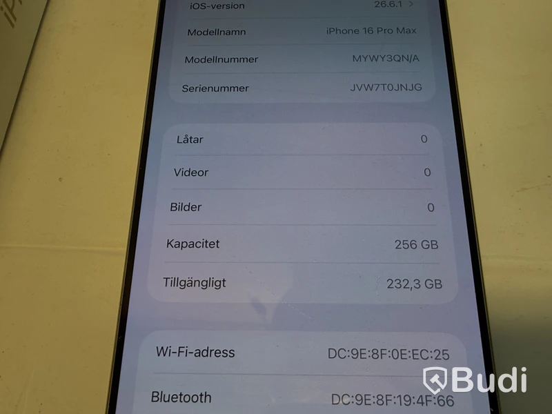 Apple iPhone 16 Pro Max mobile phone, 256 GB, gray