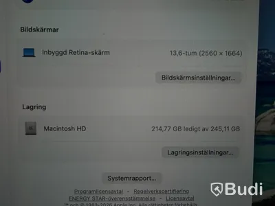 Laptop Apple MacBook Air, M3, 16 GB RAM, 256 GB SSD