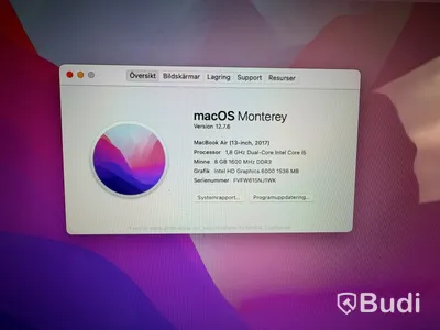 MacBook Air 13-inch, 2017, i5, 8 GB