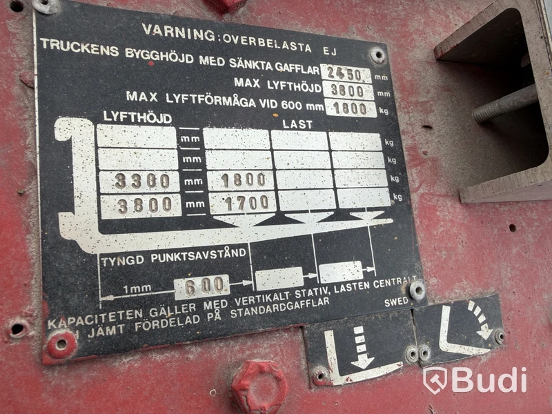 Electric Forklift Lansing Bagnall, 1,250 kg