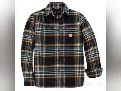 CARHARTT - FLANELLSKJORTA RUTIG STL. XL