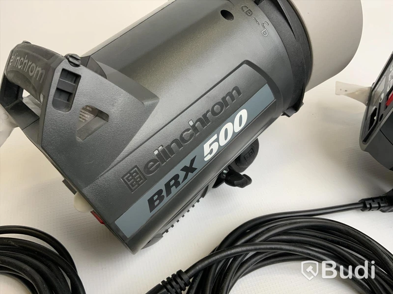 Elinchrom Blixt. BRX 500 kit. 2st blixtrar, 2st elsladd och 1st syncsladd.