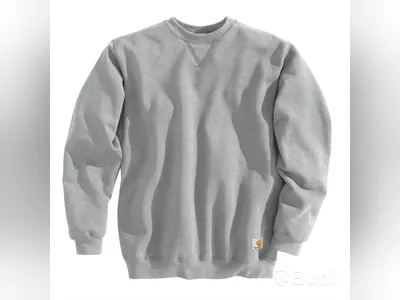 (NEW) CARHARTT K124 SWEATSHIRT HEATHER GREY SIZE S